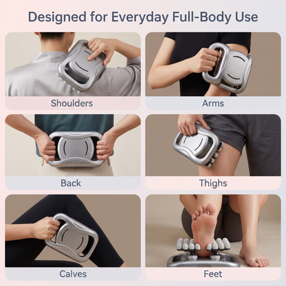 48-Head Multi-Point Vibration Body Massager with 9 Intensity Levels