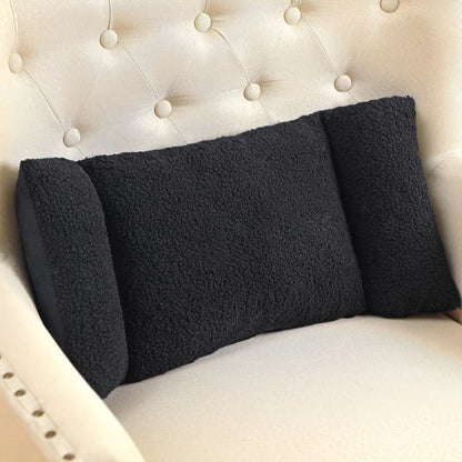 Sherpa Lumbar Support Pillow For Couch, Bed & Office Chair
