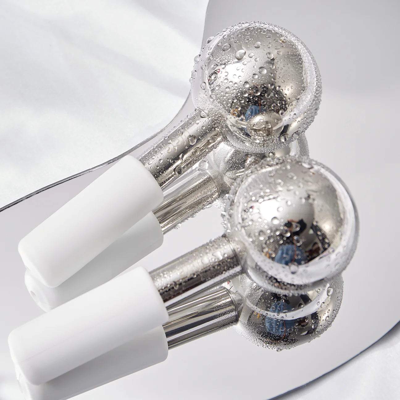 Stainless Steel Facial Ice Globes for Skin Massage
