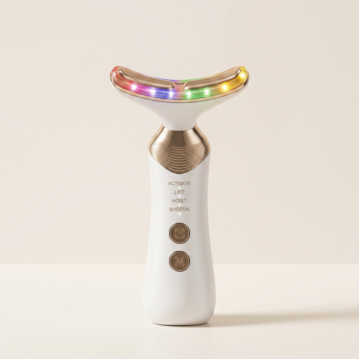 5-Mode LED Face & Neck Massager with EMS & Warming