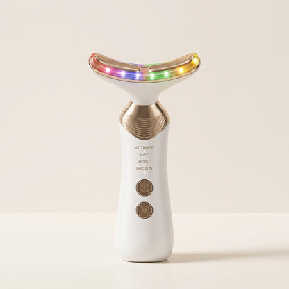 5-Mode LED Face & Neck Massager with EMS & Warming