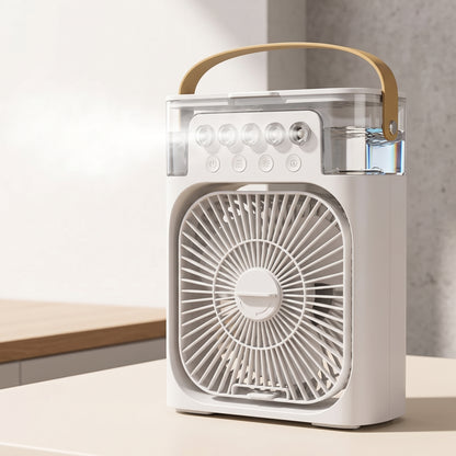 5-Nozzle Personal Misting Air Cooler Fan with LED Light