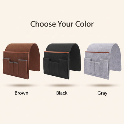 5-Pocket Felt Sofa & Recliner Armrest Organizer