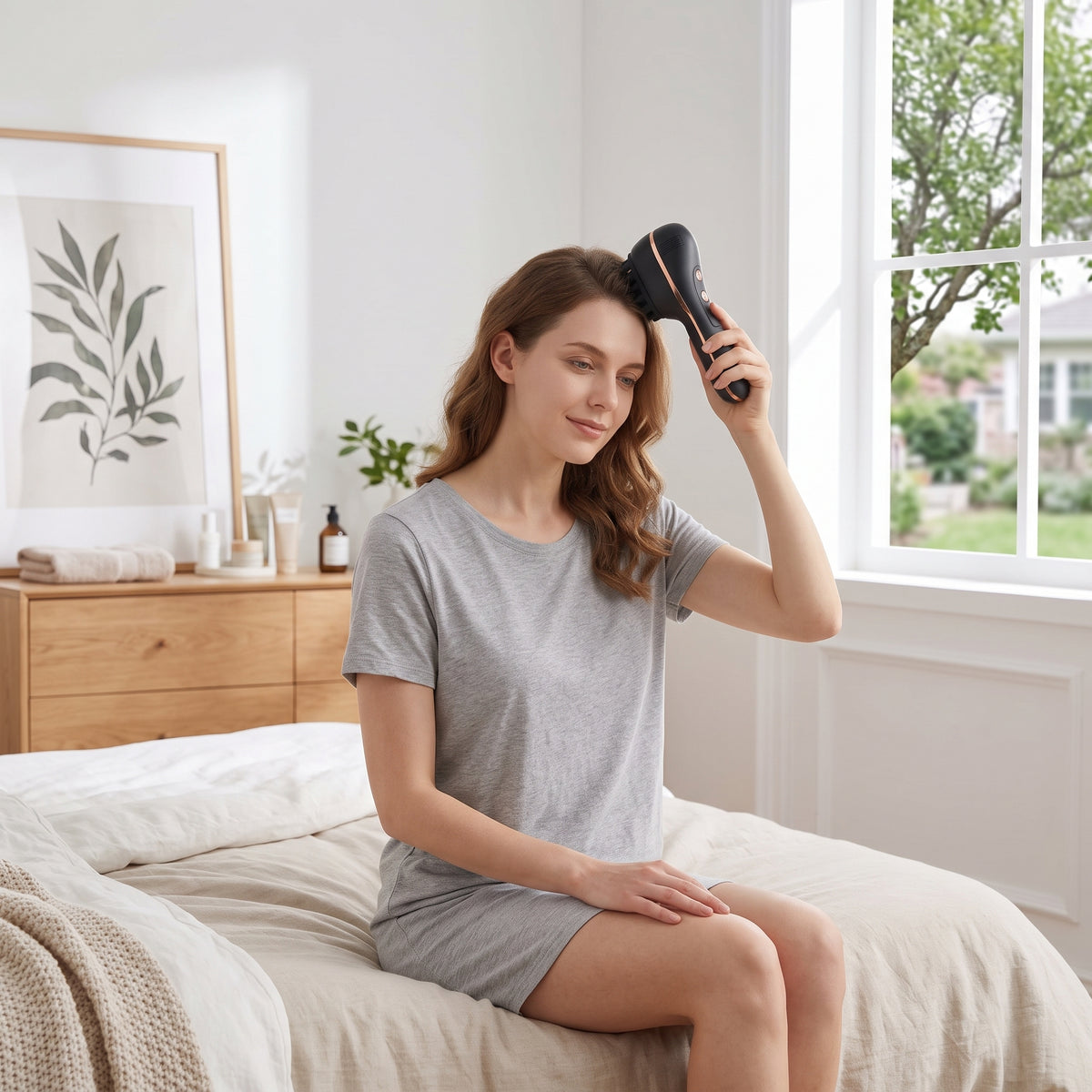 5-Speed Dual-Head Electric Scalp Massage Comb