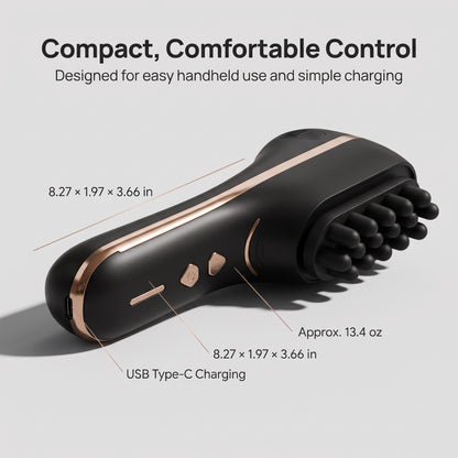 5-Speed Dual-Head Electric Scalp Massage Comb