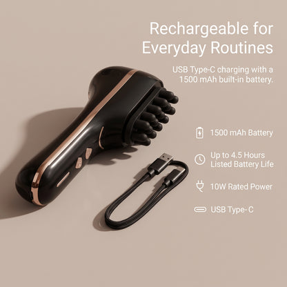 5-Speed Dual-Head Electric Scalp Massage Comb