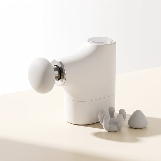 5-Speed Mini Massage Gun with 3 Interchangeable Heads