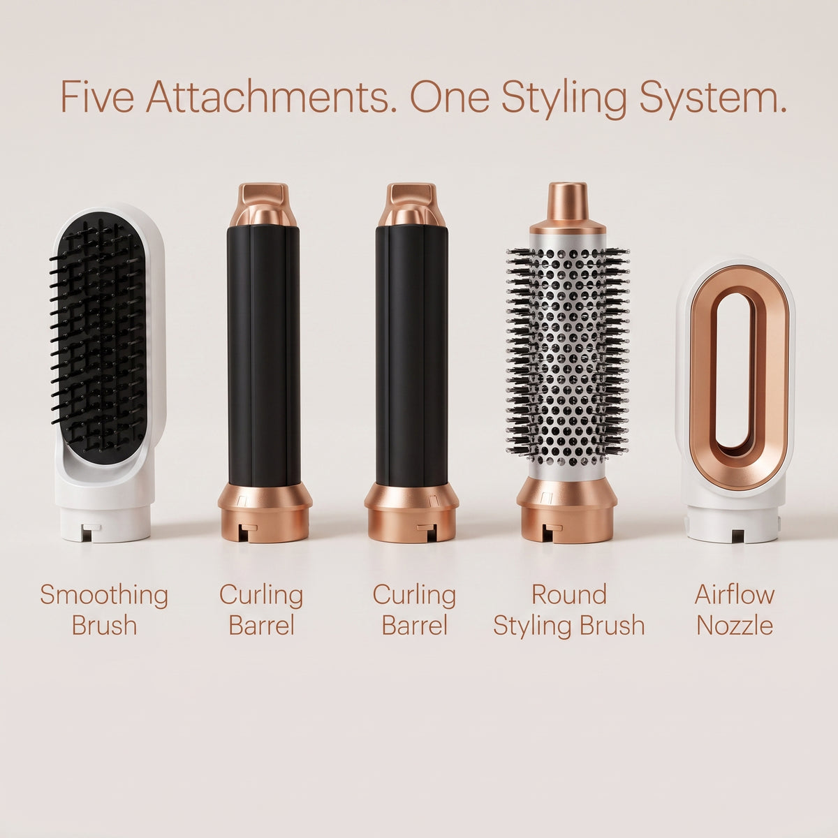 5-in-1 Air Styler Hair Dryer & Curling Brush Set