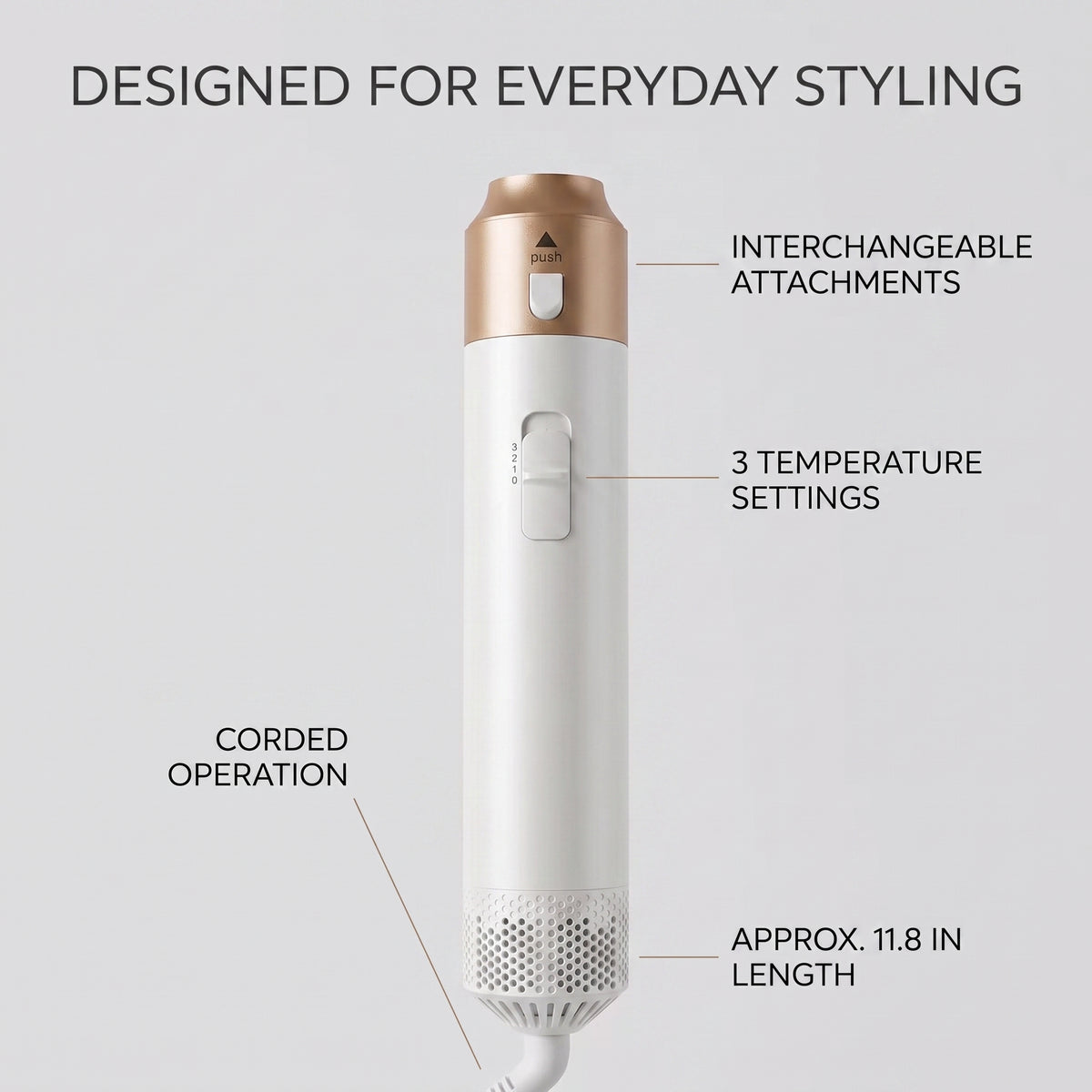 5-in-1 Air Styler Hair Dryer & Curling Brush Set