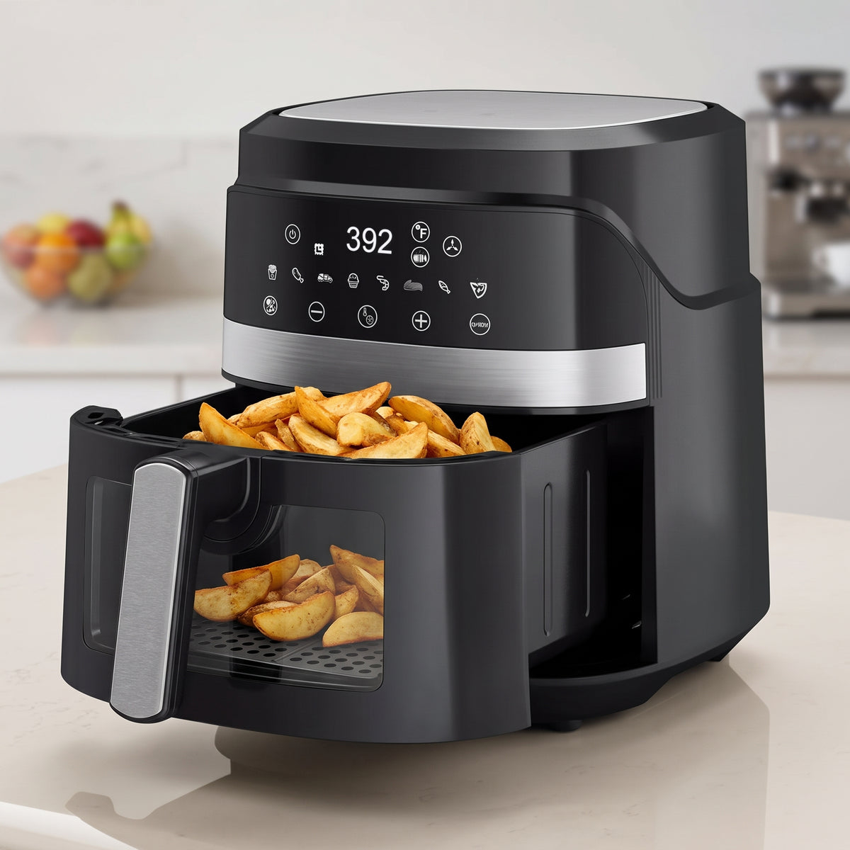 5.5L Digital Air Fryer with Viewing Window & 8 Cooking Presets