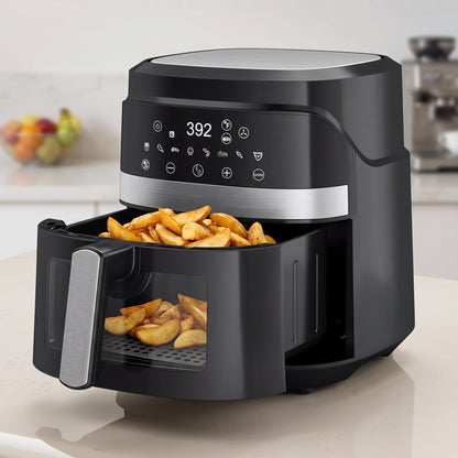 5.5L Digital Air Fryer with Viewing Window & 8 Cooking Presets