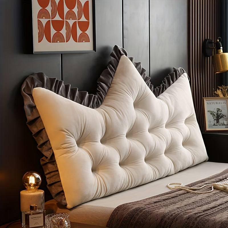 Kovelli™ Plush Tufted Headboard Pillow Backrest Cushion