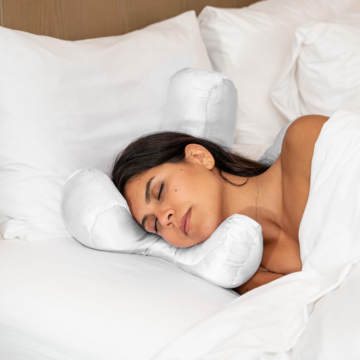 Ergonomic Side Support Pillow for Elevated Rest