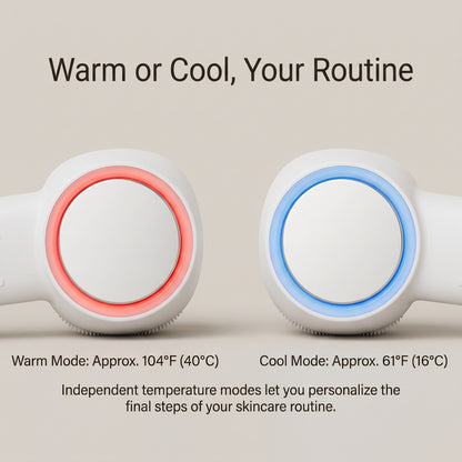 6-in-1 Warm & Cool Sonic Facial Cleansing Brush