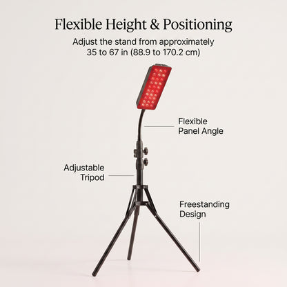 660nm + 850nm Red & Near-Infrared Light Therapy Panel with Tripod