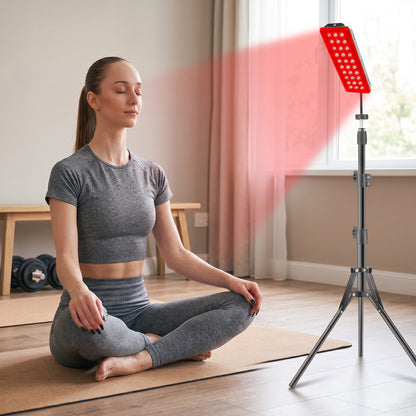 660nm + 850nm Red & Near-Infrared Light Therapy Panel with Tripod