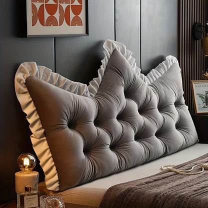 Kovelli™ Plush Tufted Headboard Pillow Backrest Cushion