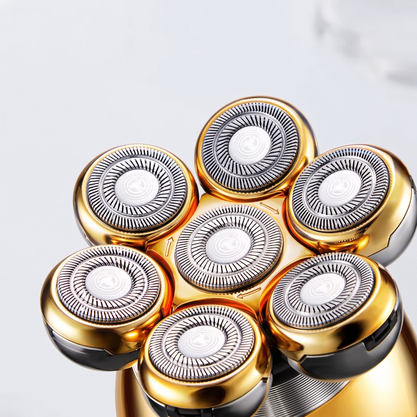 7-Head Rotary Electric Head Shaver & 5-in-1 Grooming Kit