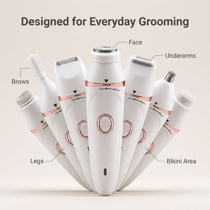 7-in-1 Rechargeable Women's Body Groomer & Electric Shaver