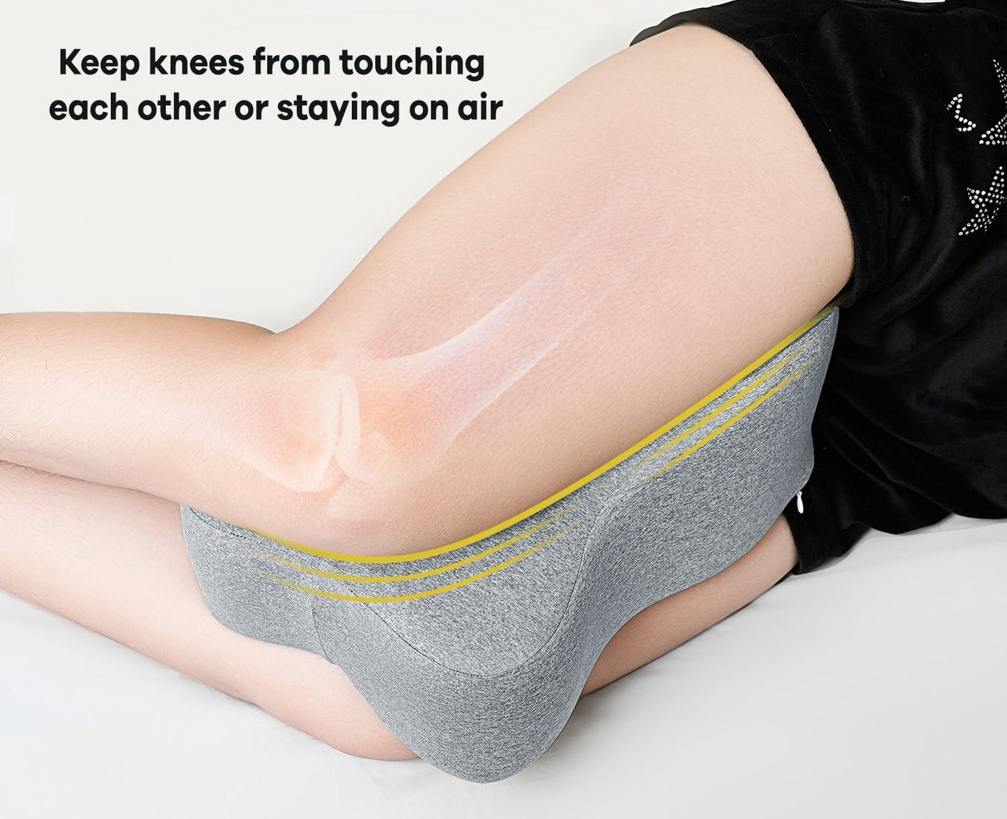 Memory Foam Knee Pillow for Side Sleepers