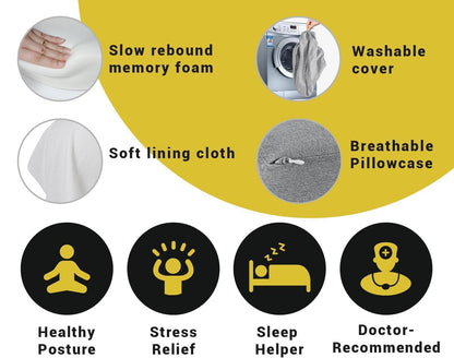 Memory Foam Knee Pillow for Side Sleepers