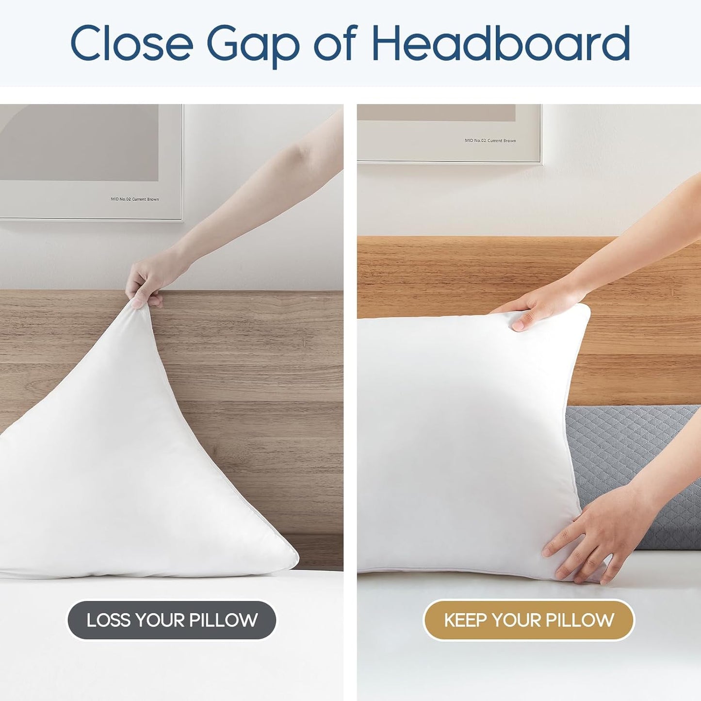 Memory Foam Bed Wedge Pillow for Sleeping
