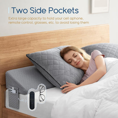 Memory Foam Bed Wedge Pillow for Sleeping