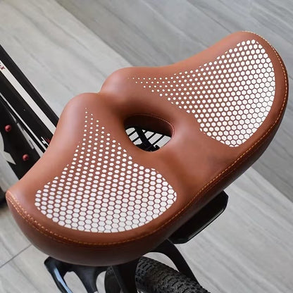 Wide Ergonomic Bike Saddle for Long Rides