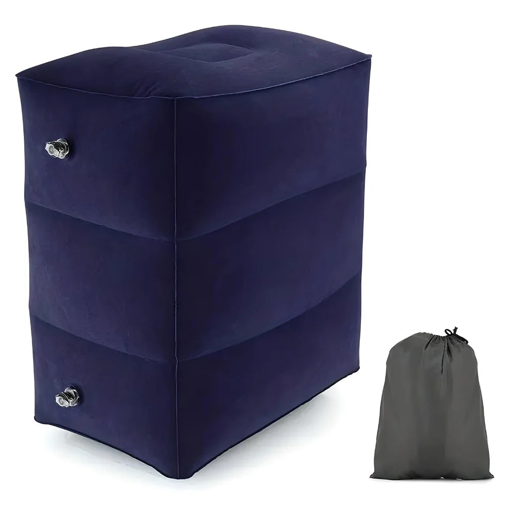 Inflatable Travel Footrest Pillow