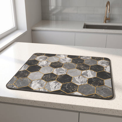 Absorbent Kitchen Drying Mat with Non-Slip Rubber Backing