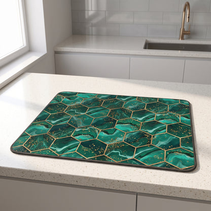 Absorbent Kitchen Drying Mat with Non-Slip Rubber Backing