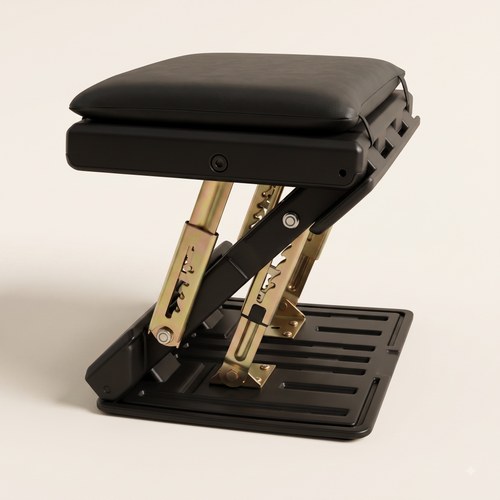 Adjustable Folding Cushioned Footrest with Multi-Position Support