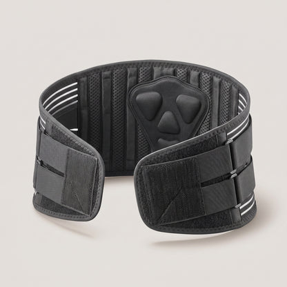 Adjustable Lumbar Support Belt with Dual Compression Straps