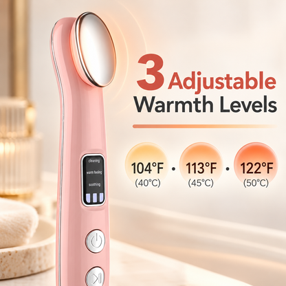 Rechargeable Heated Vibration Eye Massage Wand with 3 Modes