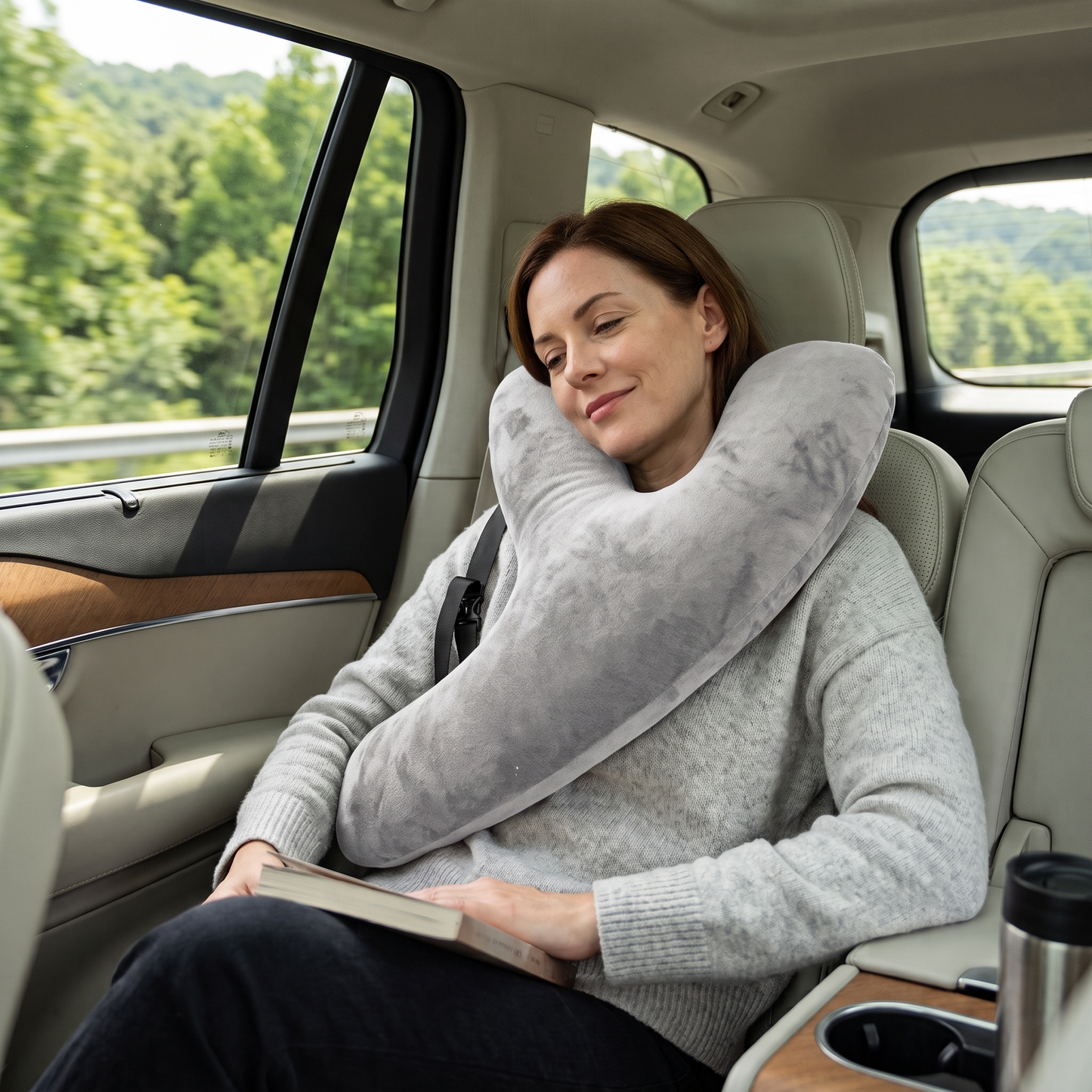 Adjustable Y-Shaped Car Travel Neck & Head Support Pillow