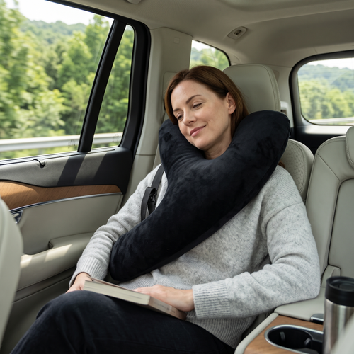 Adjustable Y-Shaped Car Travel Neck & Head Support Pillow