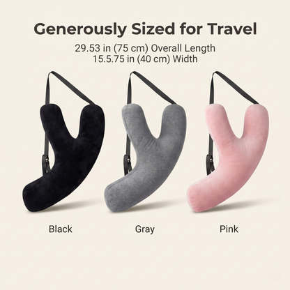 Adjustable Y-Shaped Car Travel Neck & Head Support Pillow