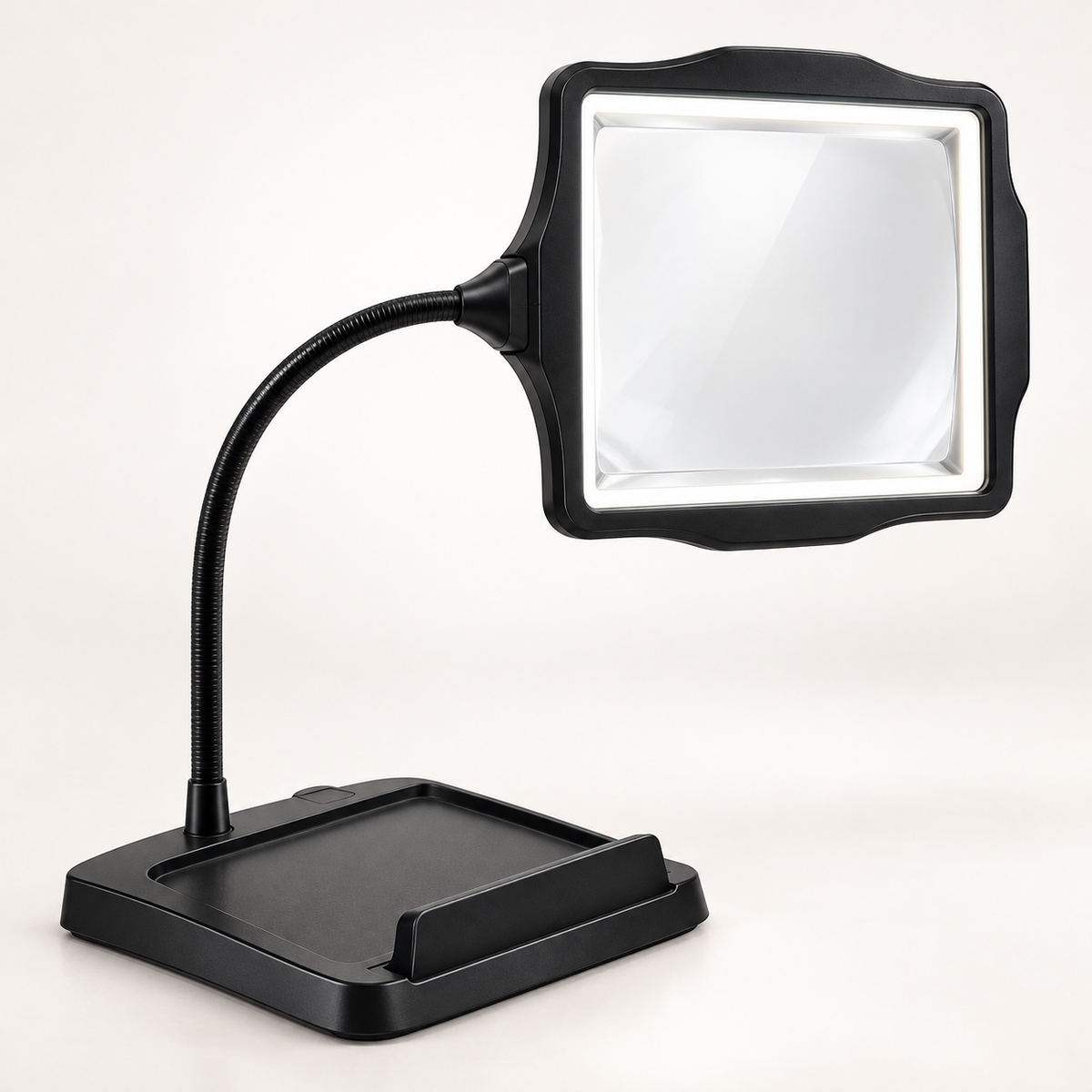 10X Full-Page LED Magnifier with 3-in-1 Flexible Stand