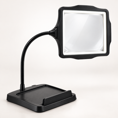 10X Full-Page LED Magnifier with 3-in-1 Flexible Stand