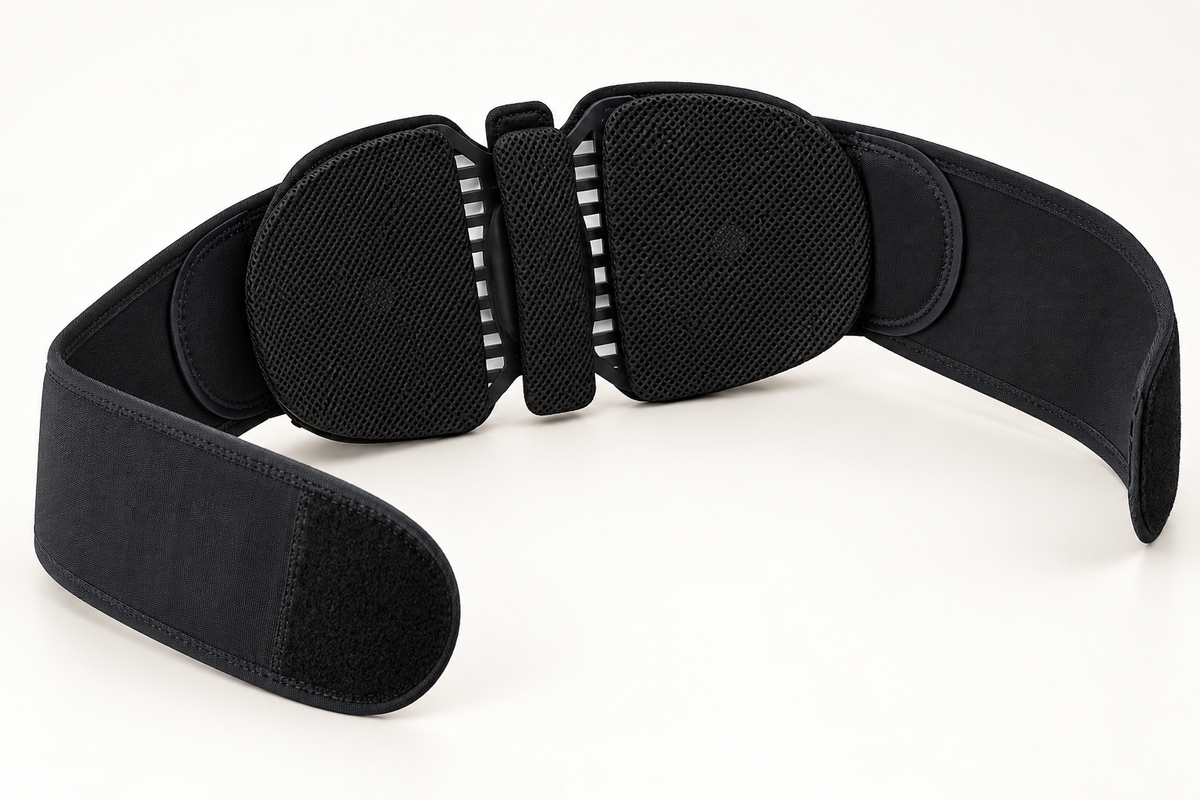 Butterfly-Plate Lumbar Support Belt with Adjustable Tension Straps
