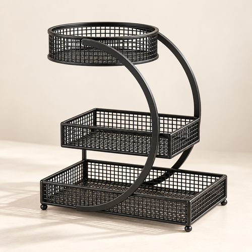 3-Tier Arched Makeup & Skincare Organizer Rack