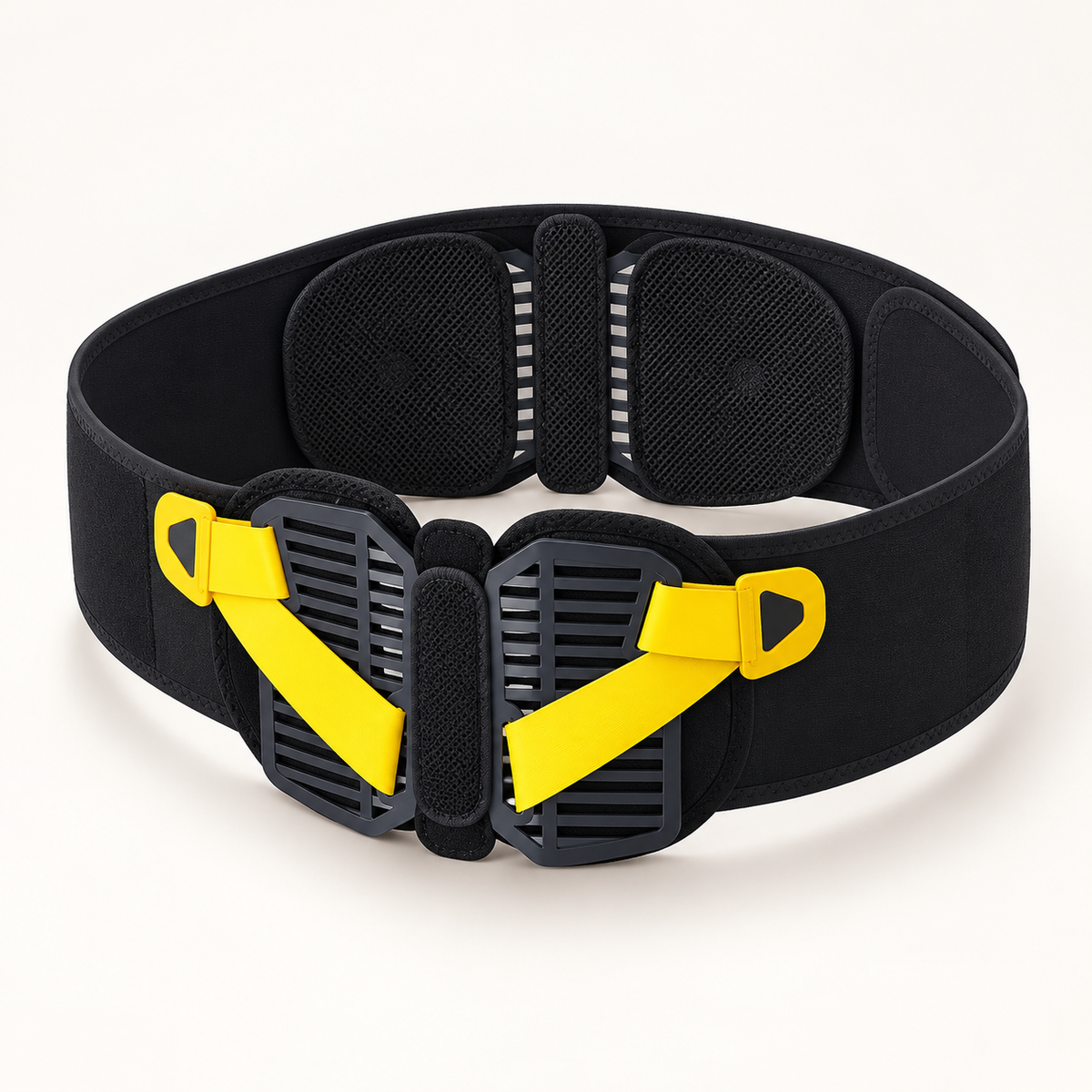 Butterfly-Plate Lumbar Support Belt with Adjustable Tension Straps