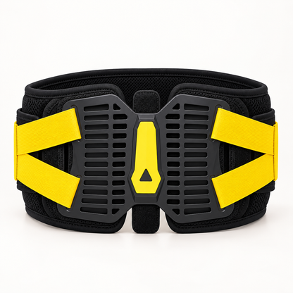 Butterfly-Plate Lumbar Support Belt with Adjustable Tension Straps