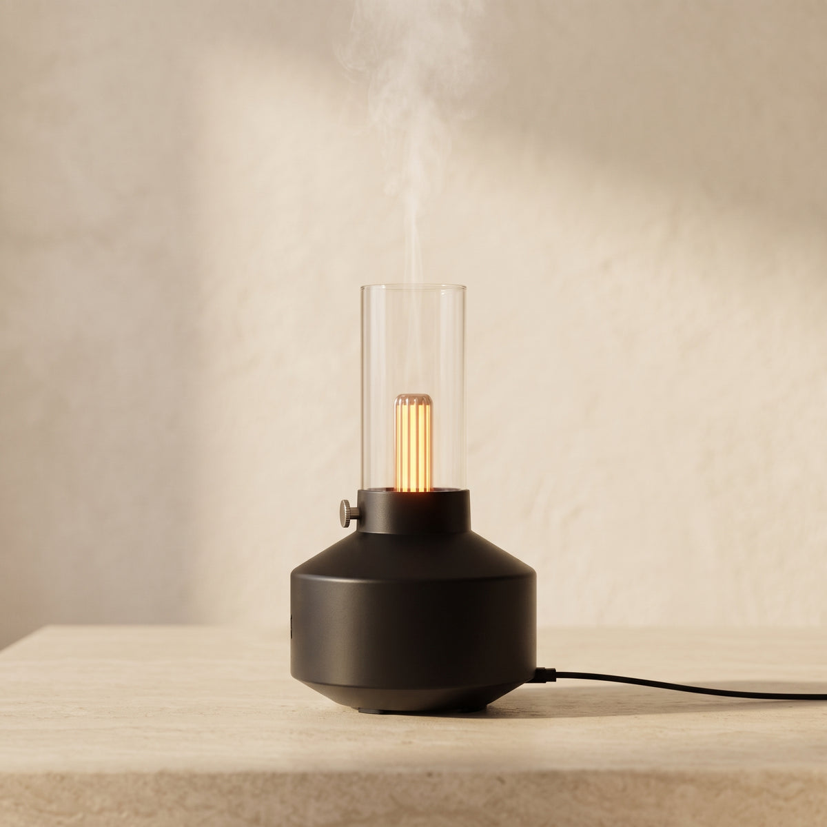 Candlelight Essential Oil Diffuser with Ambient Mist and Auto Shutoff