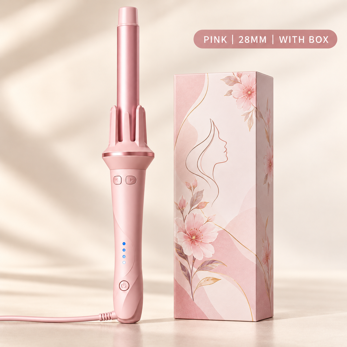 Automatic Rotating Tourmaline Ceramic Hair Curler, 28mm/32mm