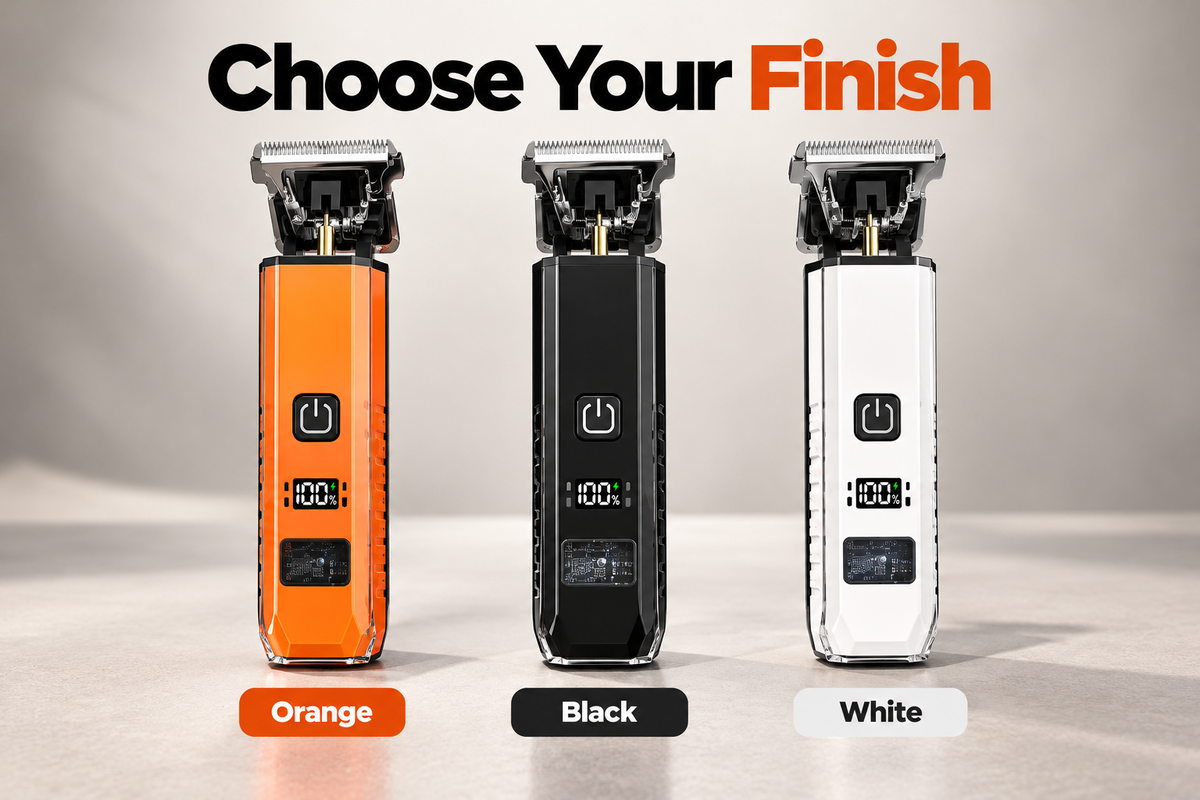 Digital T-Blade Hair & Beard Trimmer with 4 Guide Combs