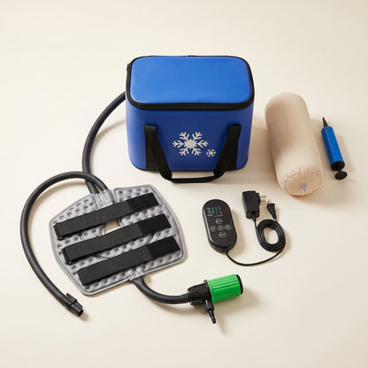 Circulating Cold-Compression System with Leg Elevation Pillow