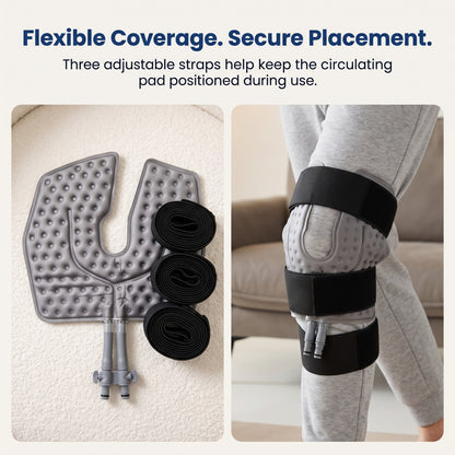 Circulating Cold-Compression System with Leg Elevation Pillow