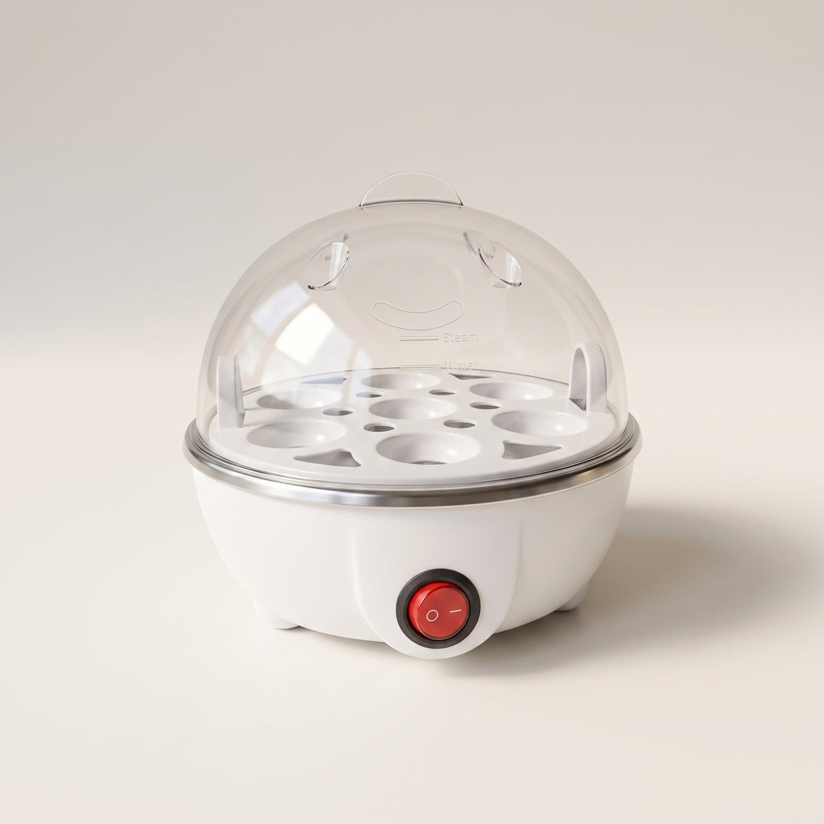 Compact 7-Egg Electric Steamer with Automatic Shutoff