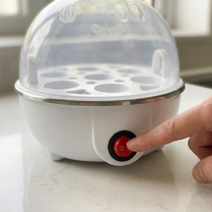 Compact 7-Egg Electric Steamer with Automatic Shutoff